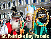 Iren in aller Welt feiern am 17. März den Namenstag ihres Nationalheiligen mit Paraden, Musik und Tanz. München feiert den "St. Patricks Day" mit Parade (©Foto:MartiN Schmitz)